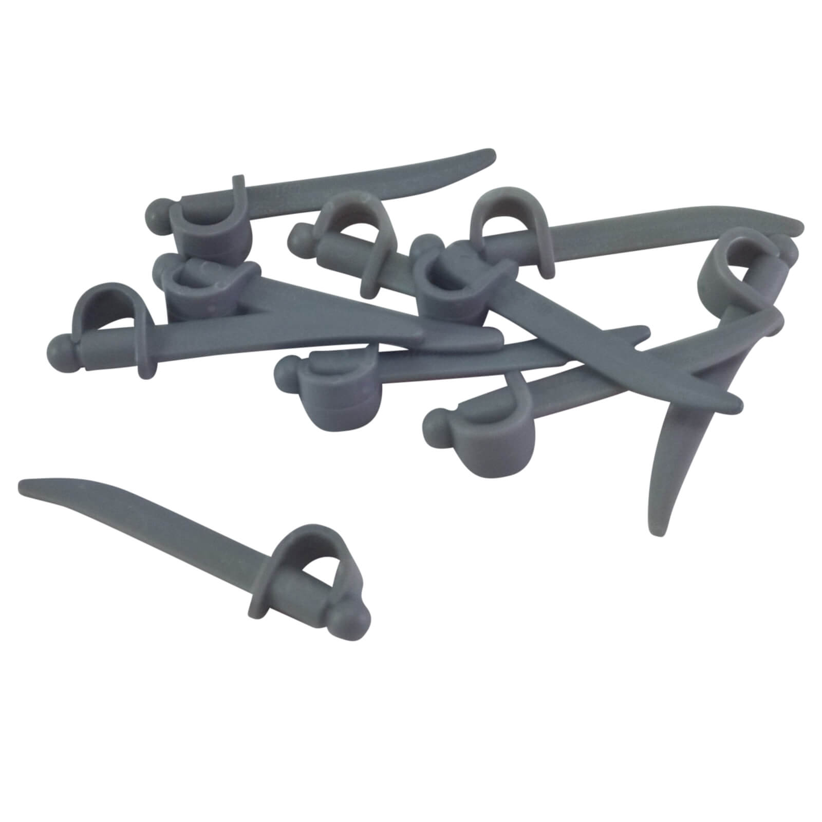 LEGO® cutlass sword curved blade dark bluish gray minifigure weapon part 2530