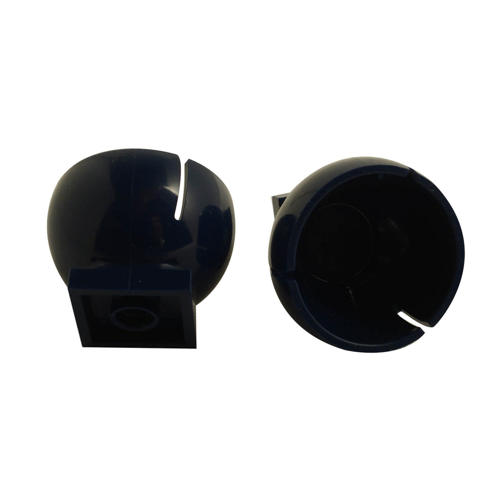 LEGO cylinder hemisphere 2 x 2 ball turret socket base in dark blue part 44358