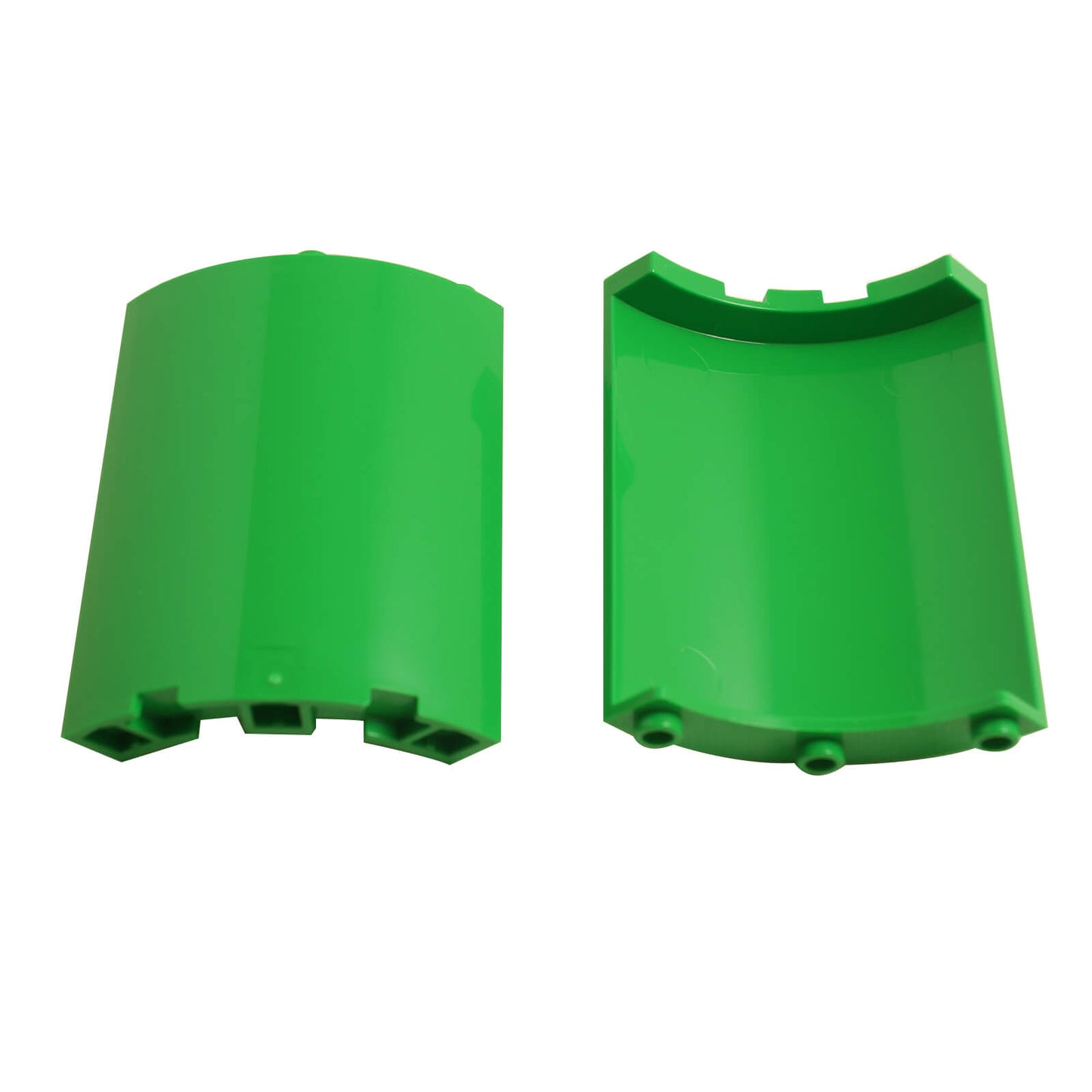 LEGO cylinder quarter 4 x 4 x 6 curved wall piece in bright green part 30562