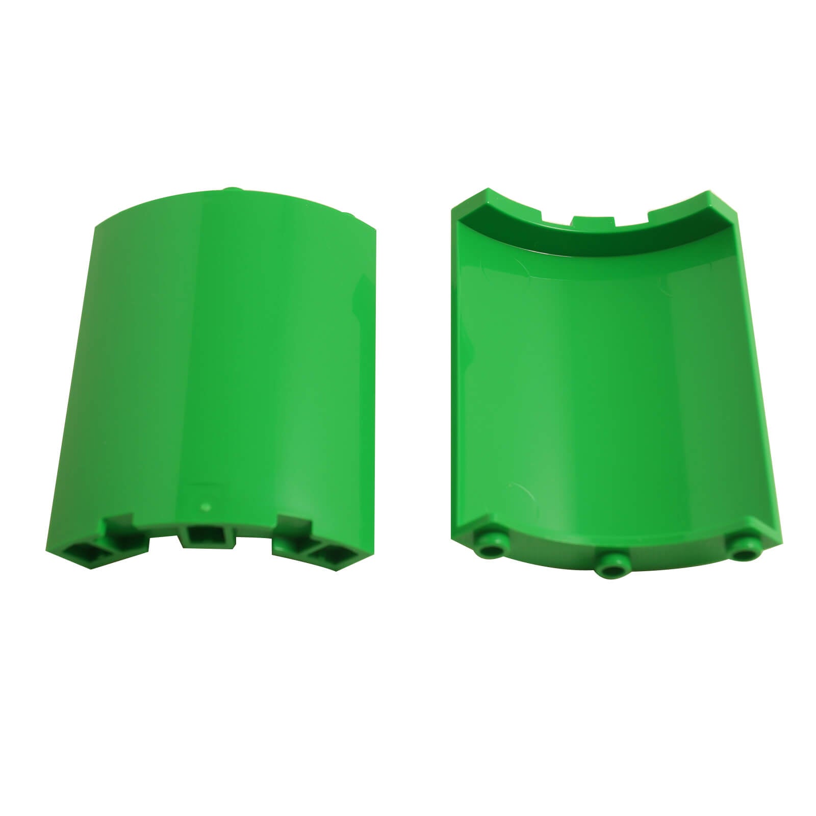 LEGO cylinder quarter 4 x 4 x 6 curved wall piece in bright green part 30562