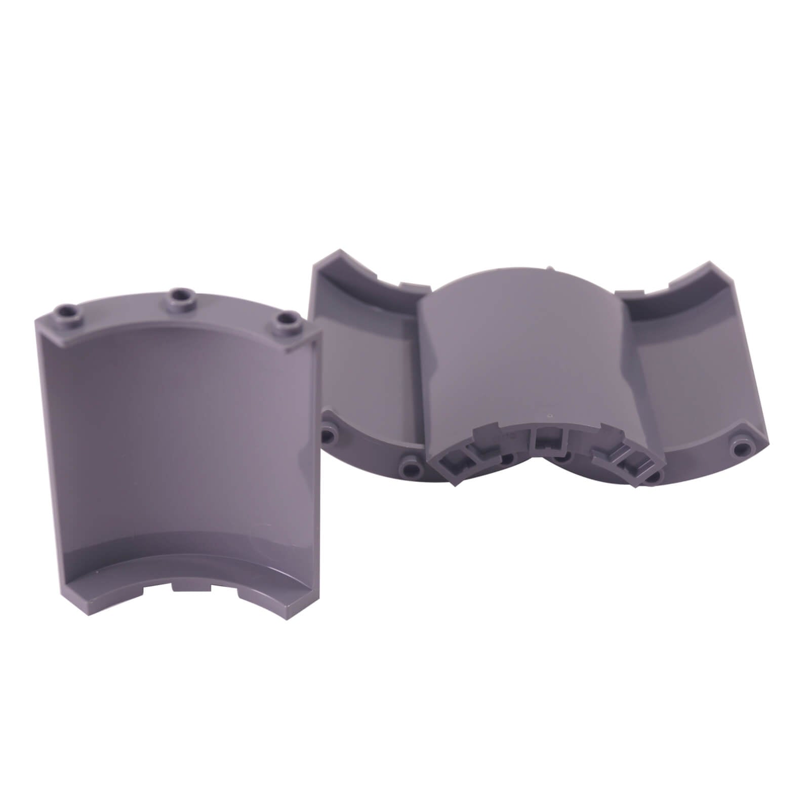 LEGO cylinder quarter 4 x 4 x 6 curved wall piece in dark bluish gray part 30562