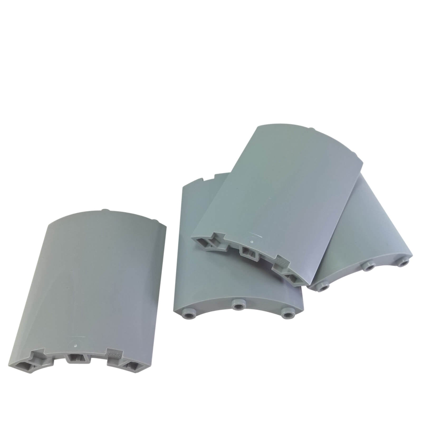 LEGO cylinder quarter 4 x 4 x 6 curved wall piece in light bluish gray part 30562