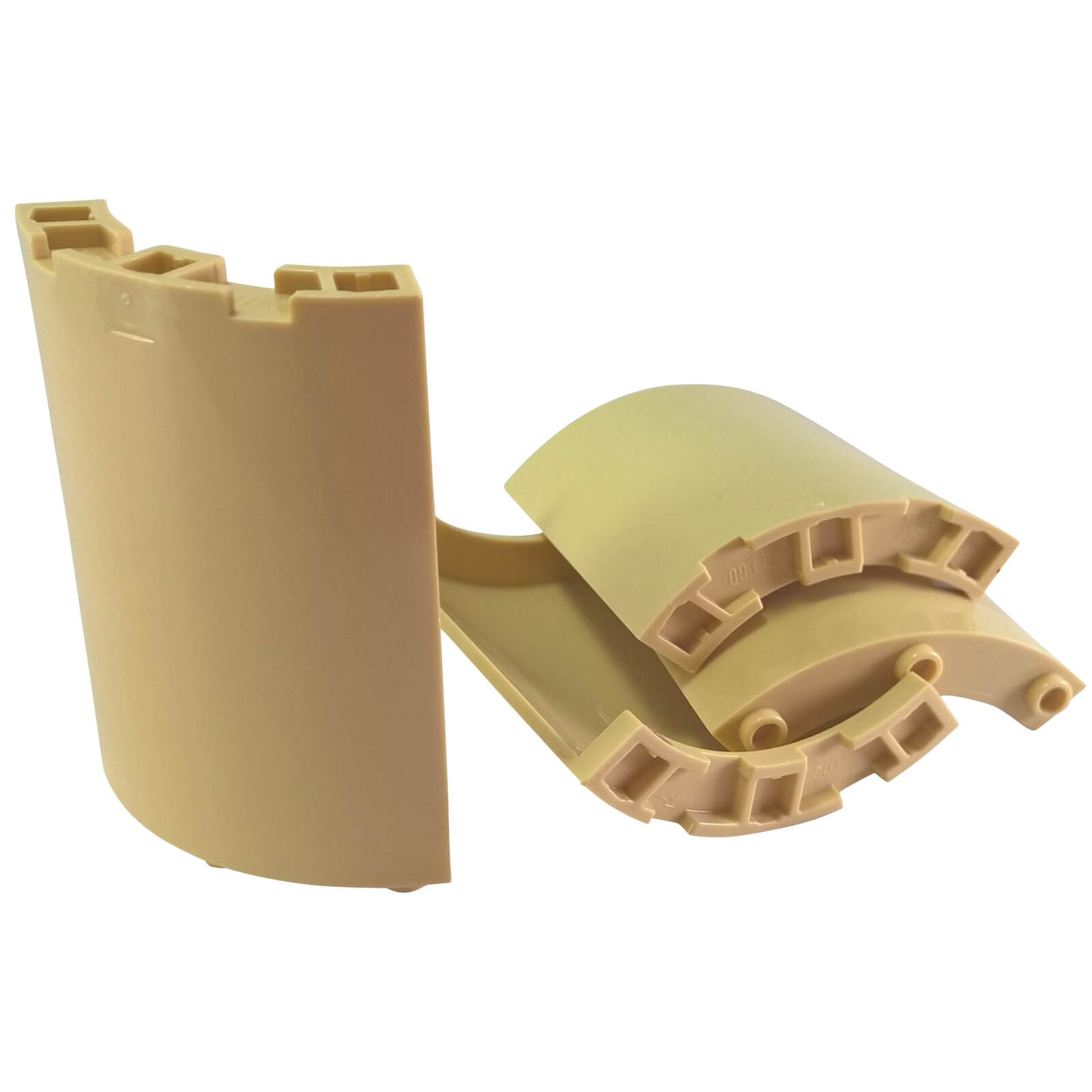 LEGO cylinder quarter 4 x 4 x 6 curved wall piece in tan part 30562