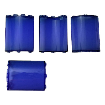 LEGO cylinder quarter 4 x 4 x 6 curved wall piece in transparent purple part 30562