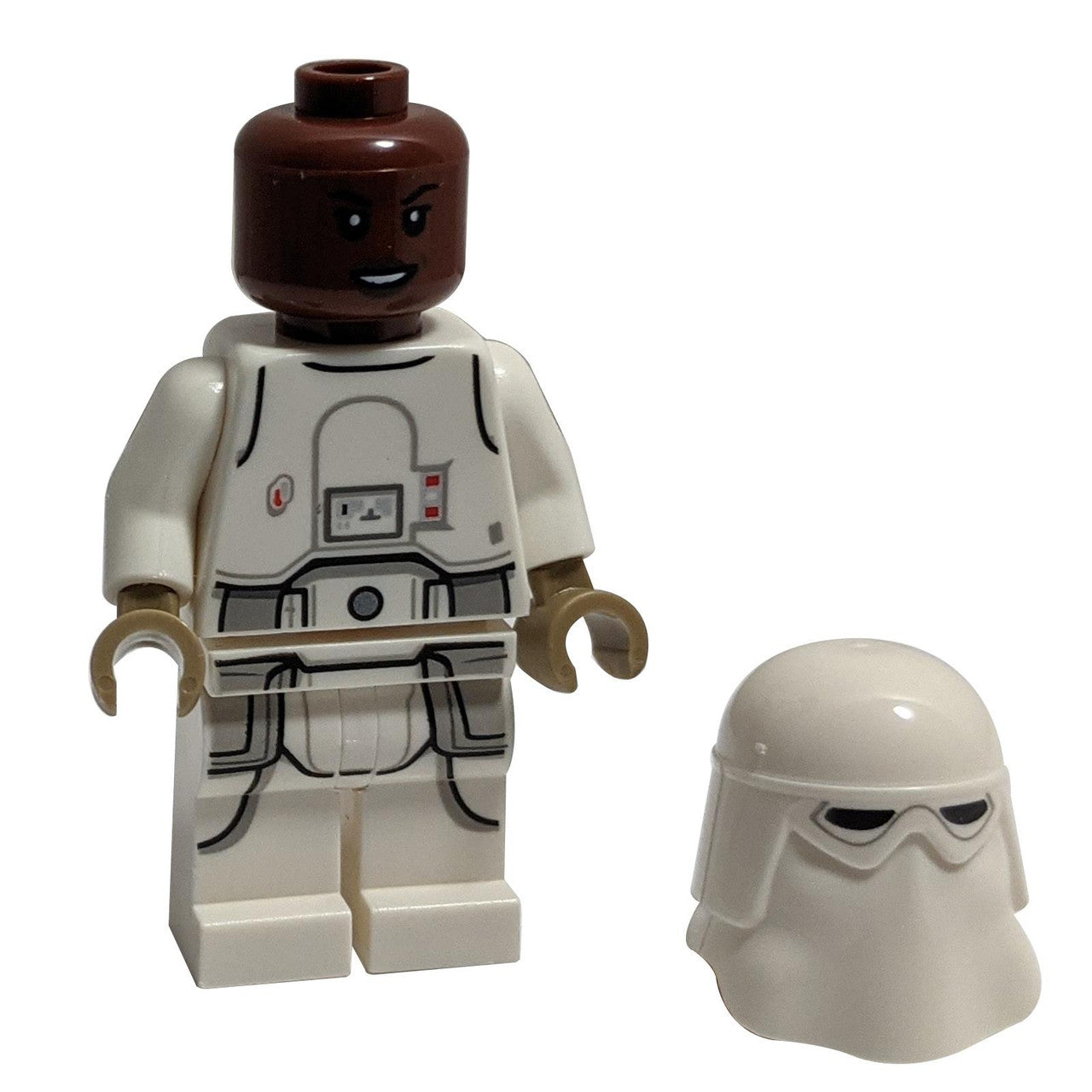 Snowtrooper, Printed Legs, Dark Tan Hands - Female, Reddish Brown Head