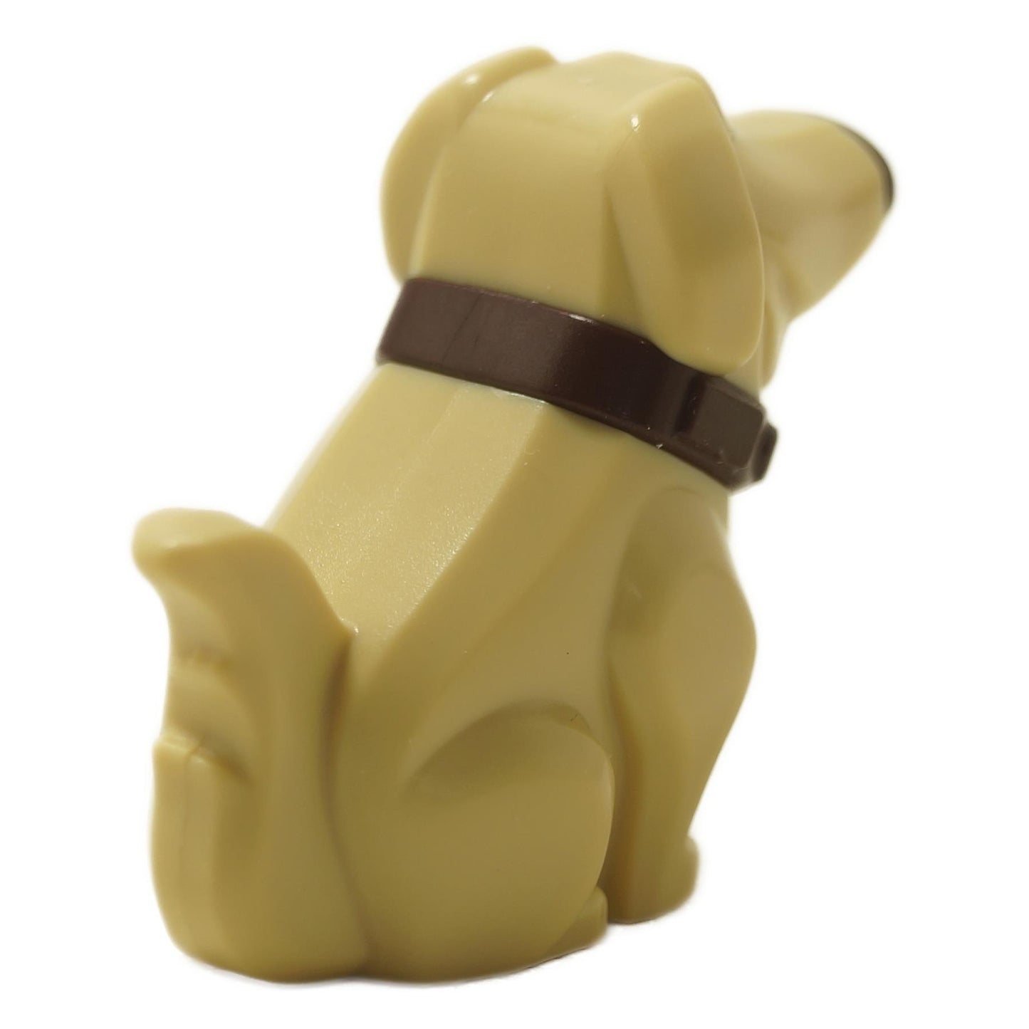 Dug the Dog minifigure rear view styled as golden retriever from Pixar’s Up with friendly expression