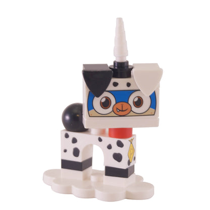 Dalmatian Puppycorn LEGO® Unikitty! Series 1 minifigure with display stand