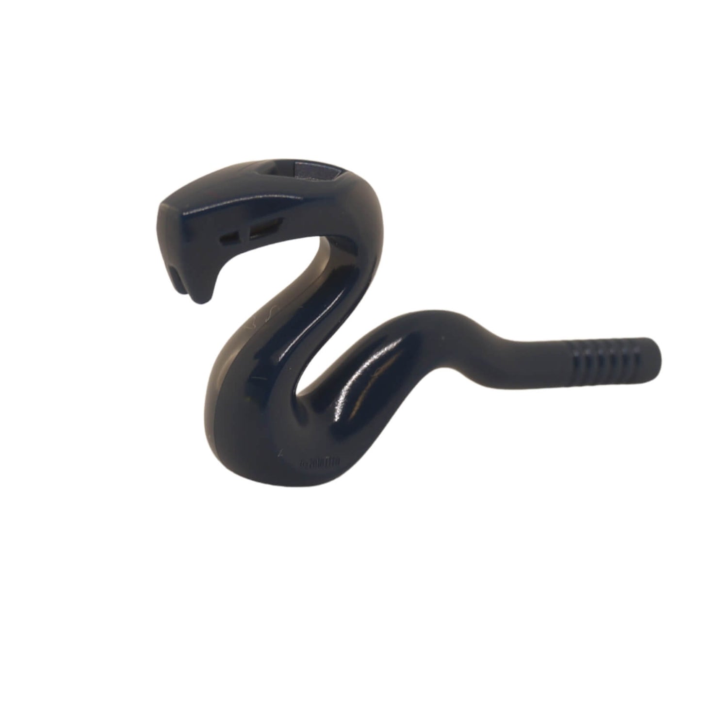 Dark blue LEGO® raised snake minifigure accessory with curved body and upright pose
