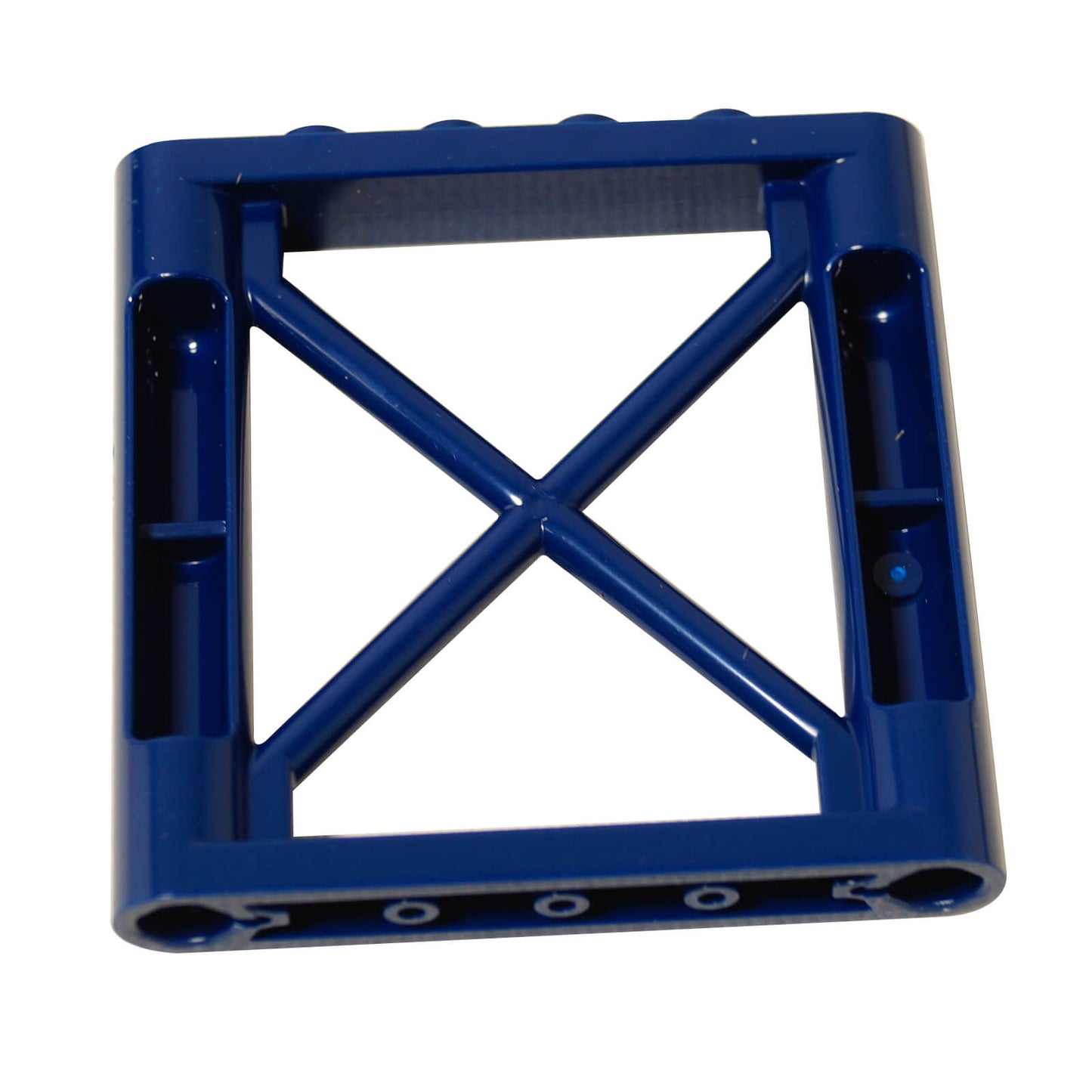 Donkerblauw 1 x 6 x 5 rechthoekige ligger steunstuk met open frame ontwerp (64448)
