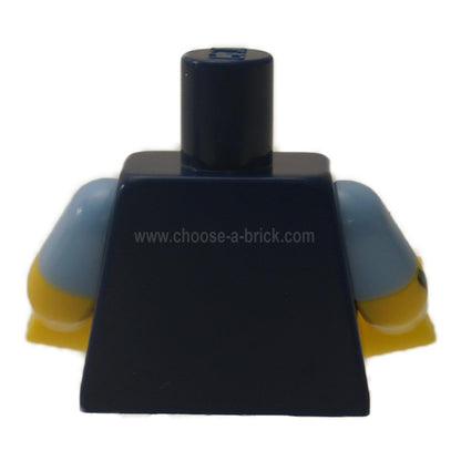 dark blue LEGO vest torso light blue shirt tattoo arm 973pb1991c01 -
view of backside