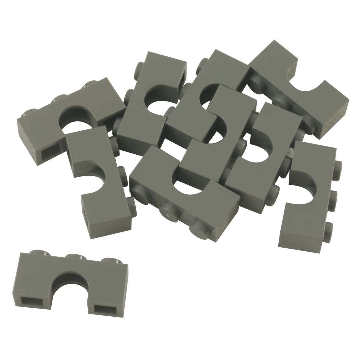 Dark bluish gray arch 1 x 3 brick part 4490 with curved opening for LEGO® building structures
