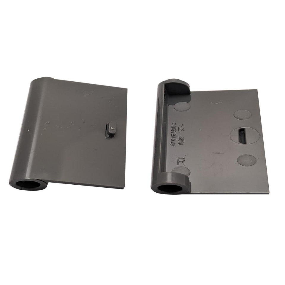 Dark bluish gray 1 x 3 x 4 right door with opening between top and bottom hinge for LEGO® building doors
