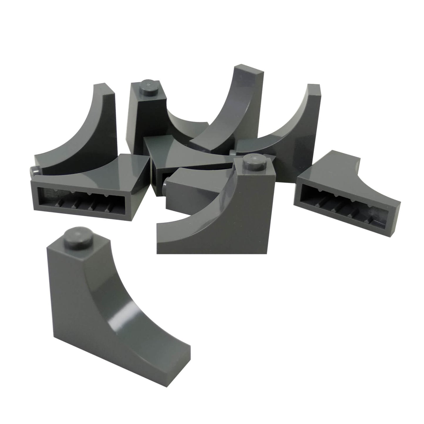 Dark bluish gray inverted arch brick 1 x 3 x 2 for LEGO® building structures and curved details
