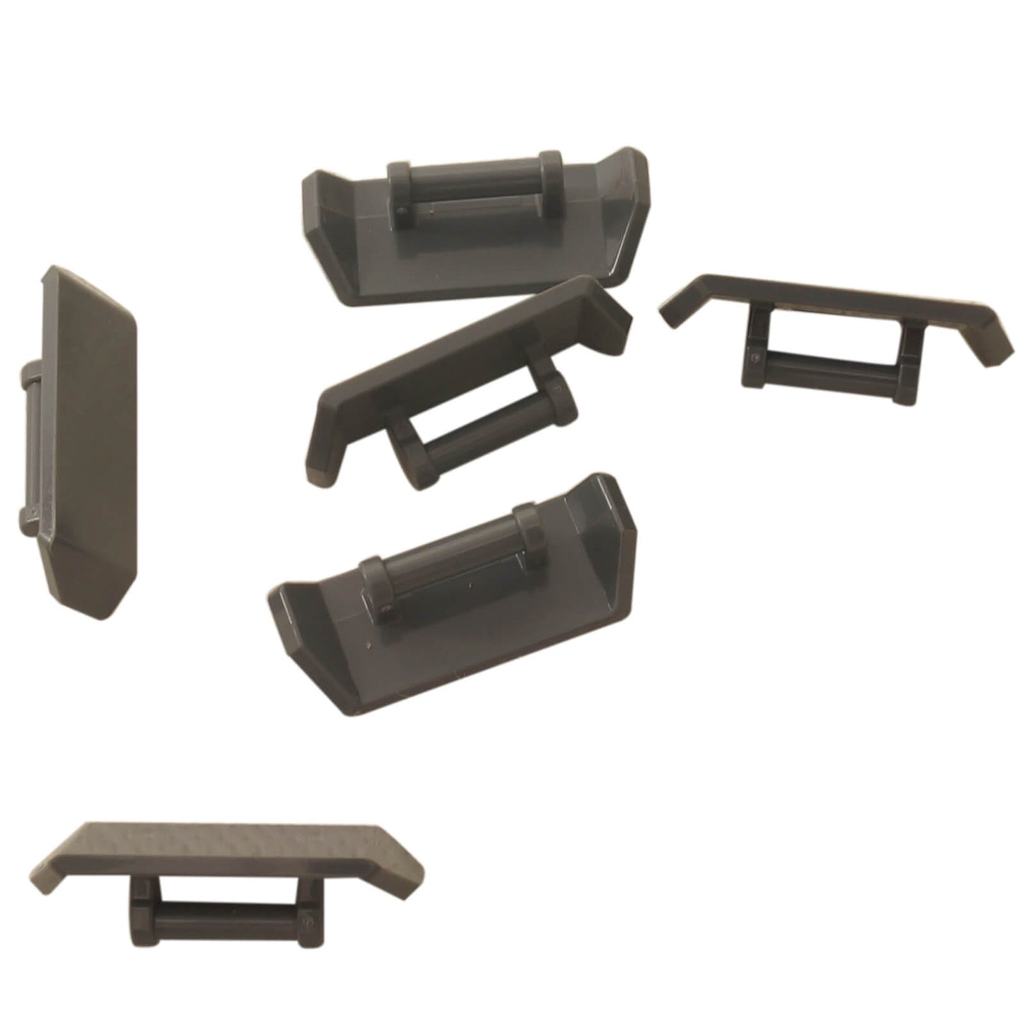 Dark bluish gray LEGO® vehicle spoiler with integrated bar handle, used for cars, racers, and custom builds
