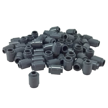 Dark bluish gray round 1 x 1 brick part 3062 with cylindrical shape for LEGO® building details and accents
