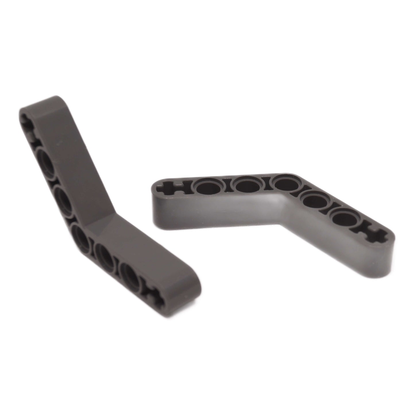 Liftarm doblado grueso Technic 1 x 7 (4–4) pieza 32348 de color gris oscuro con agujeros para pasadores para LEGO® estructuras Technic
