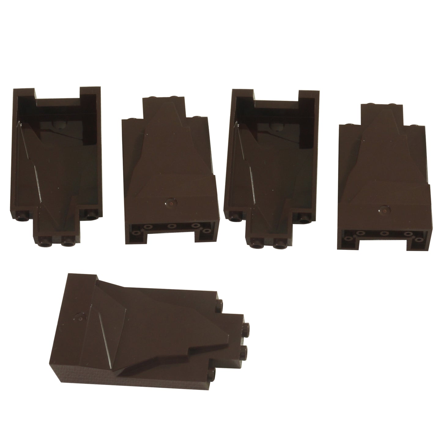 Dark brown rock panel 2 x 4 x 6 for LEGO® terrain, rock formations, and landscape builds
