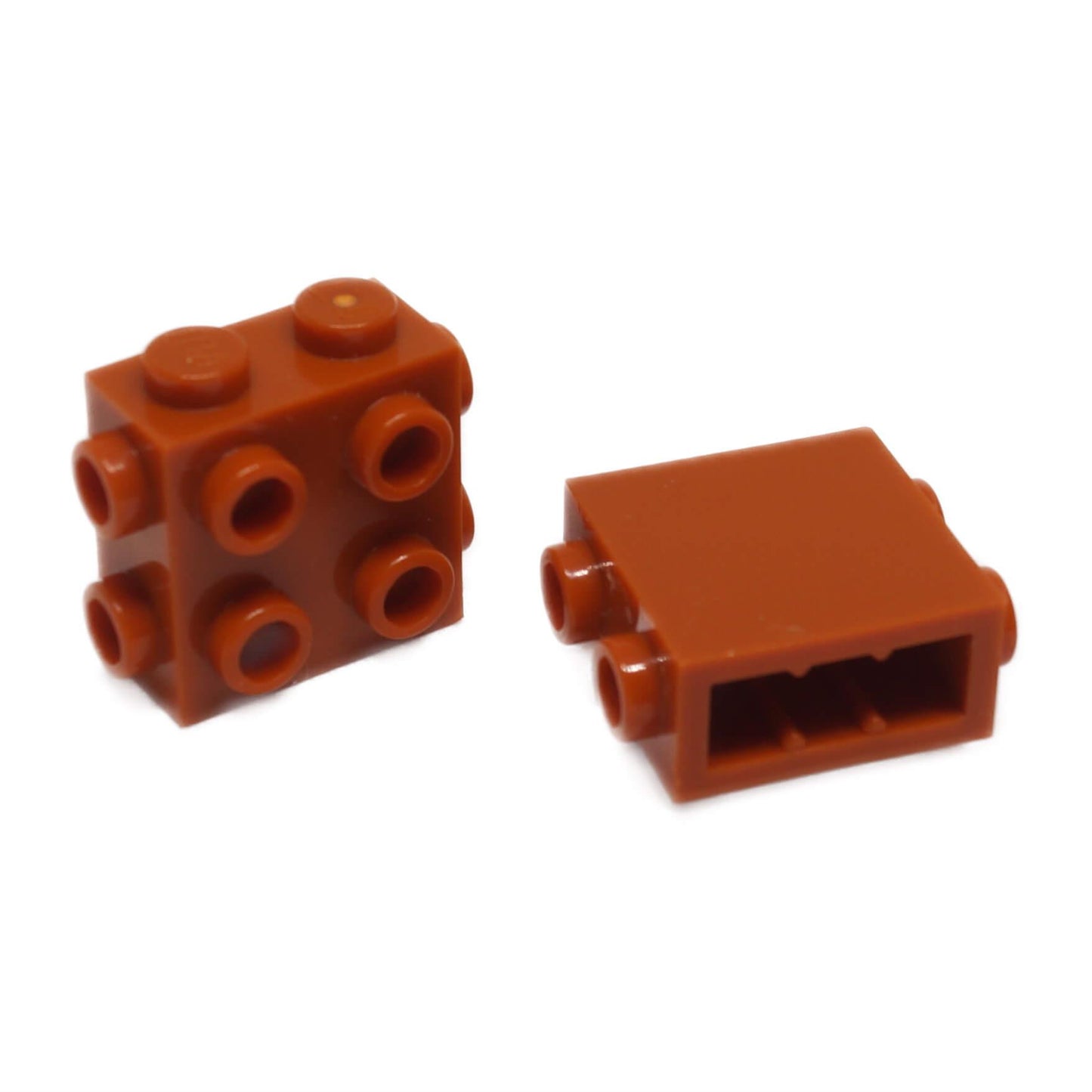 Tmavě oranžová modifikovaná cihla 1 x 2 x 1 2/3 část 67329 s výstupky na straně pro LEGO® stavební spojení
