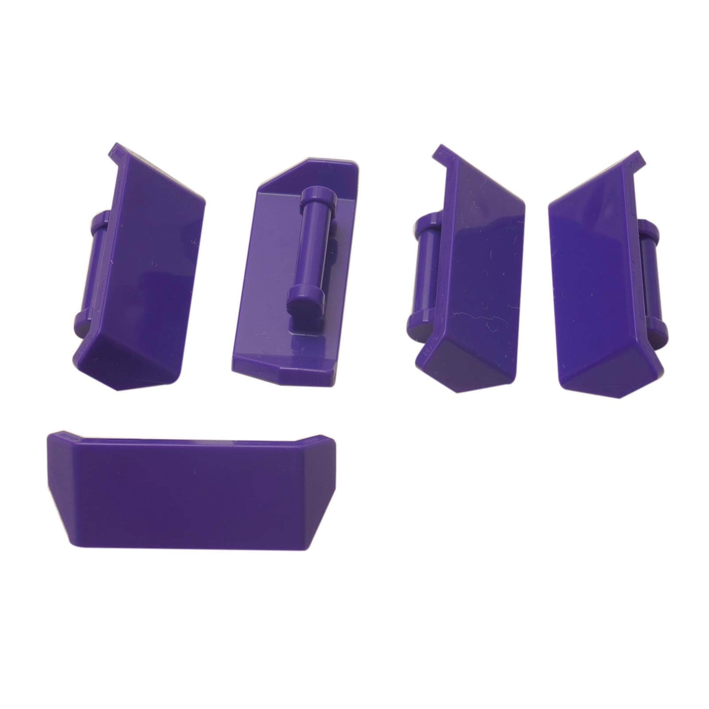 Dark purple LEGO® vehicle spoiler with integrated bar handle, used for cars, racers, and custom builds
