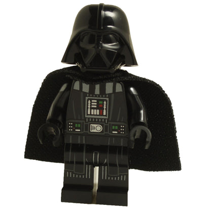 LEGO Darth Vader minifigure with black helmet, spongy cape and printed armor torso sw1249