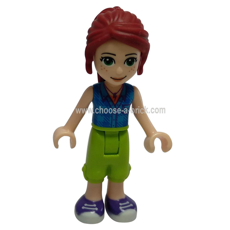  Přátelé Mia, Limetková zkrácené kalhoty, Černá top - LEGO Minifigurka Přátelé