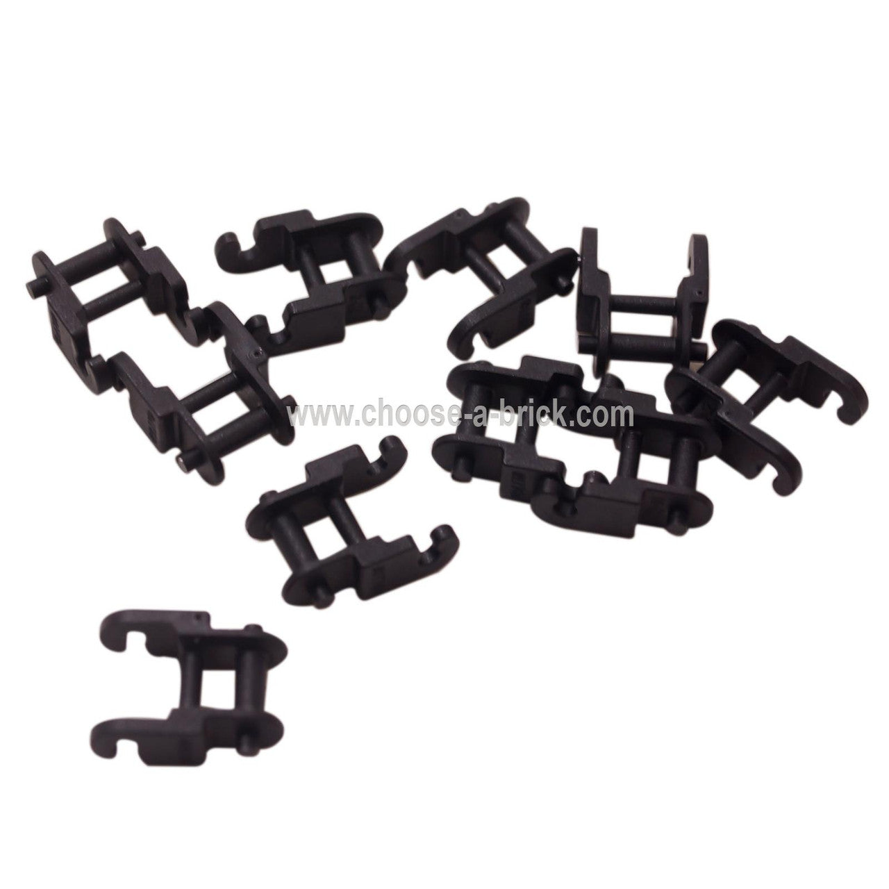 Black 1x16 Technic Link (2637) - 10 Pieces - Compatible With LEGO Architecture, Star Wars