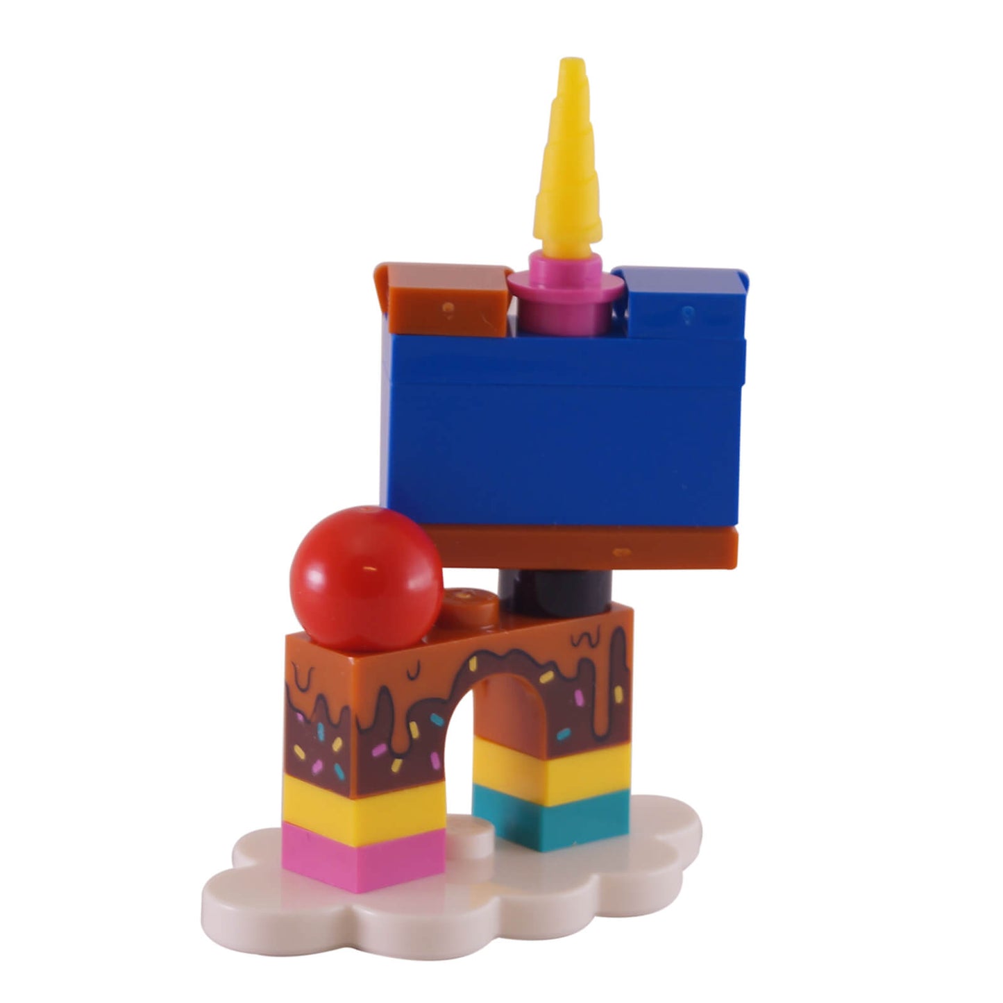 LEGO Dessert Puppycorn minifigure COLUNI1-12 colorful sprinkle design, back view