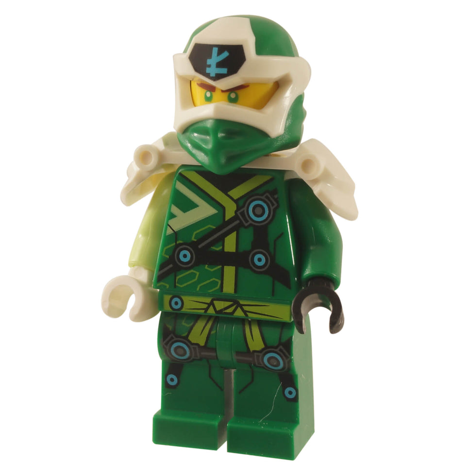 LEGO® NINJAGO Digi Lloyd minifigure njo0570 with white shoulder armour and scabbard