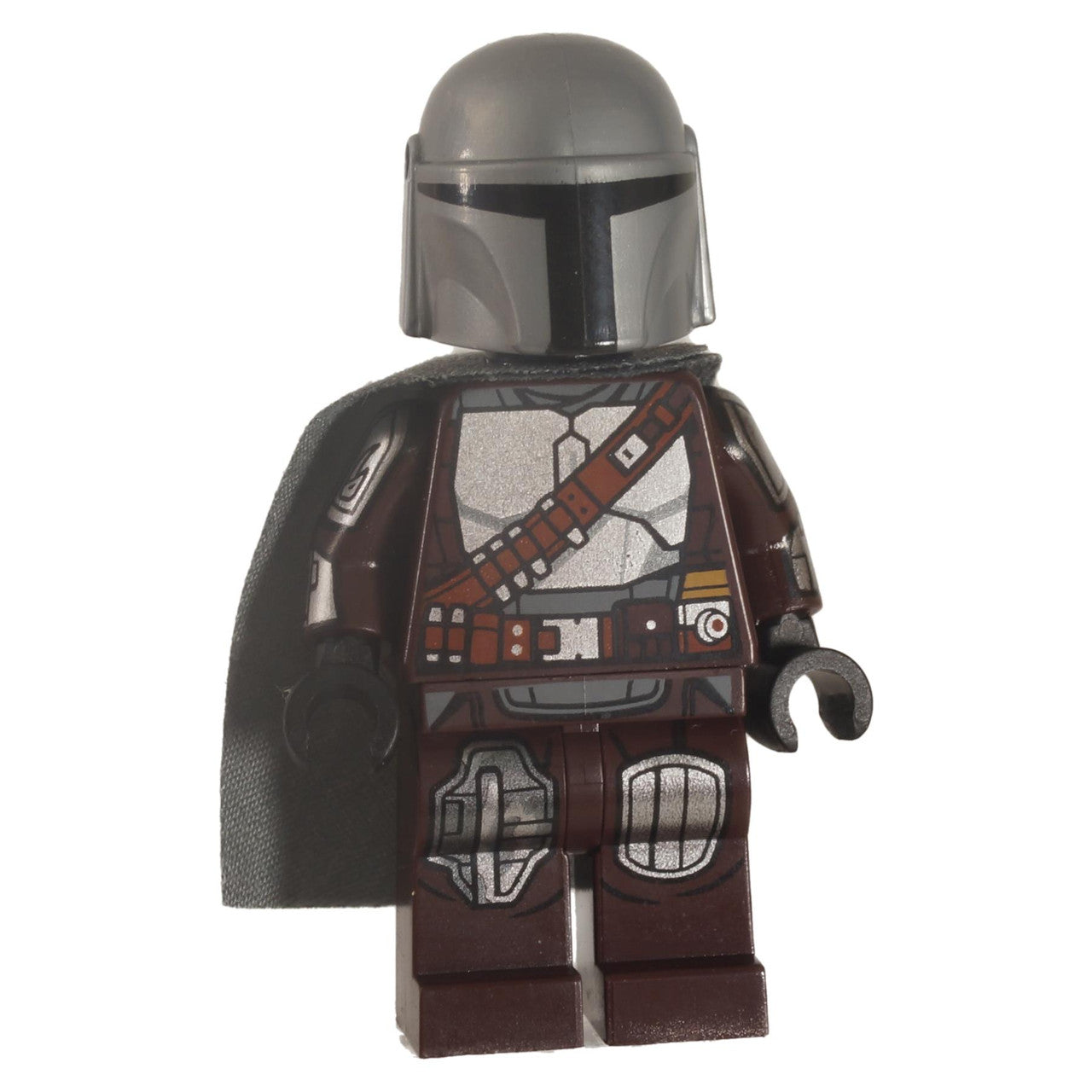 LEGO The Mandalorian Din Djarin Minifigure sw1135 with Silver Beskar Armor
