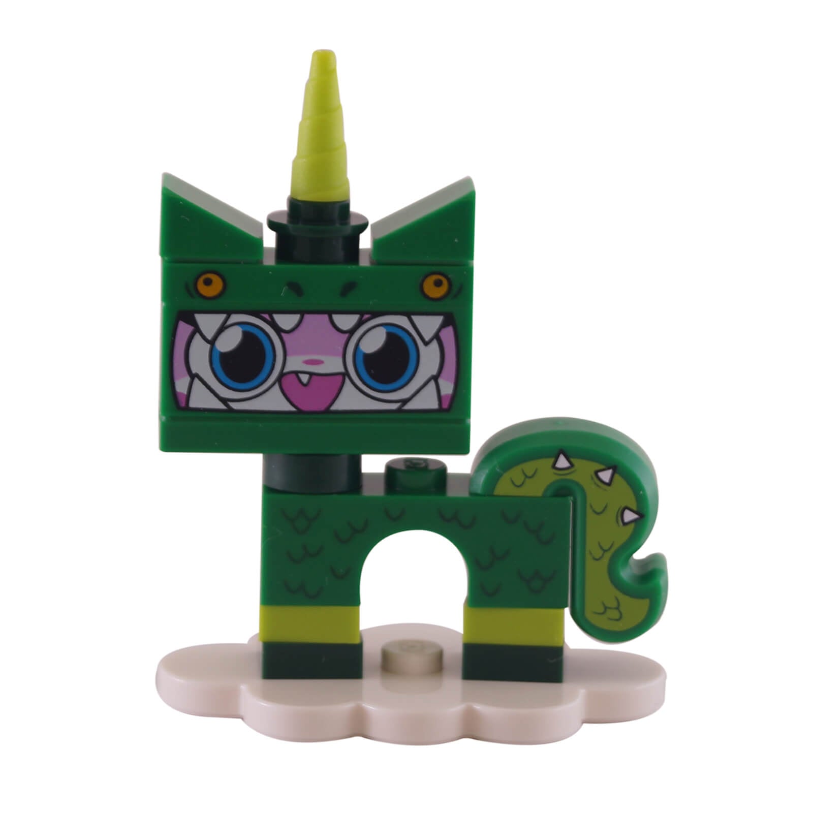 LEGO Dinosaur Unikitty minifigure COLUNI1-4 green scales horn tail