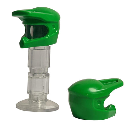 LEGO® minifigure dirt bike helmet 35458 bright green motocross style helmet 