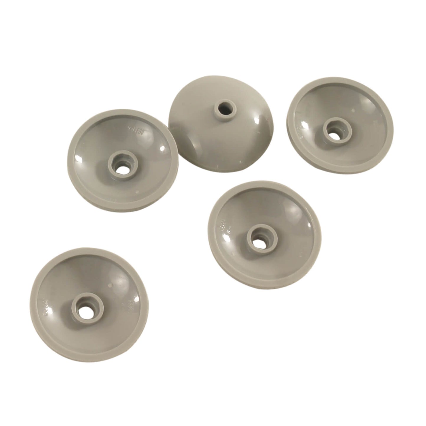 LEGO Dish 3 x 3 Inverted Radar part 43898 shown from top and underside light bluish gray