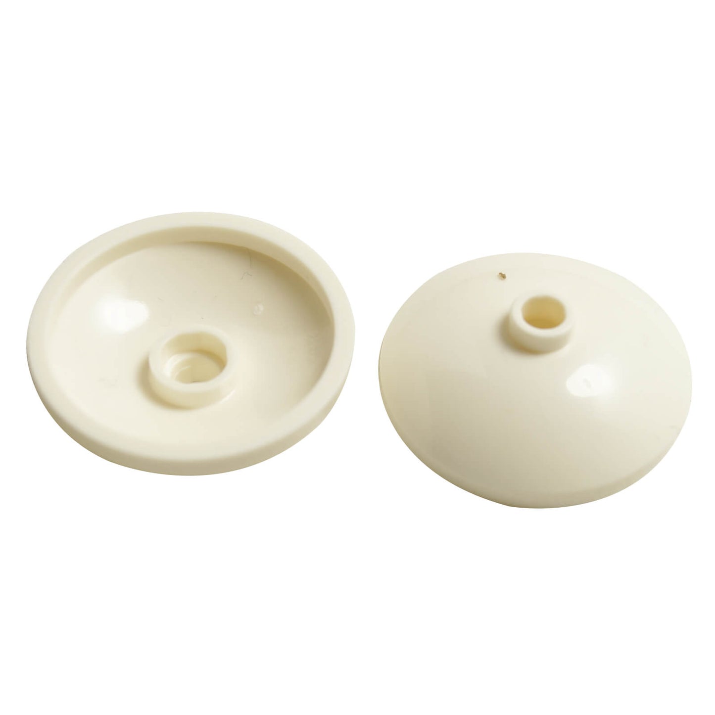 LEGO Dish 3 x 3 Inverted Radar part 43898 shown from top and underside white