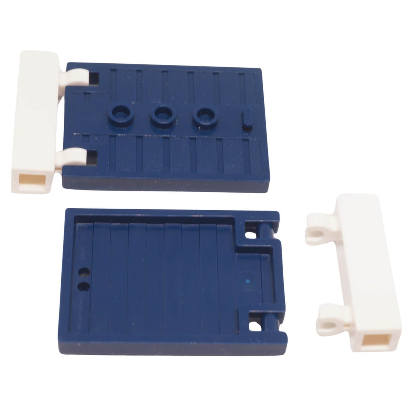 LEGO assembled door bundle with frame and hinged door construction dark blue