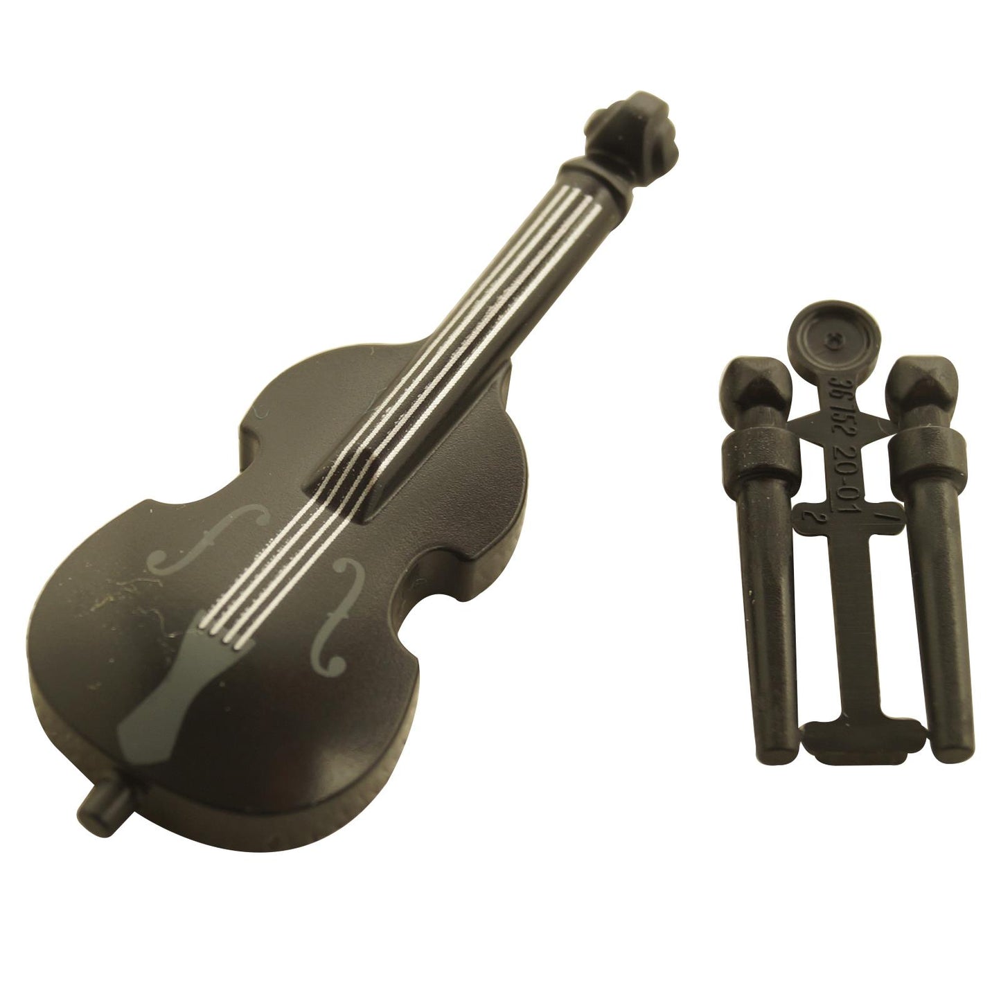 LEGO® black double bass musical instrument accessory part 80444pb02
