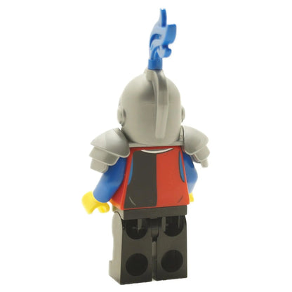 Female Dragon Knight minifigure cas581 with black helmet and armor and black legs