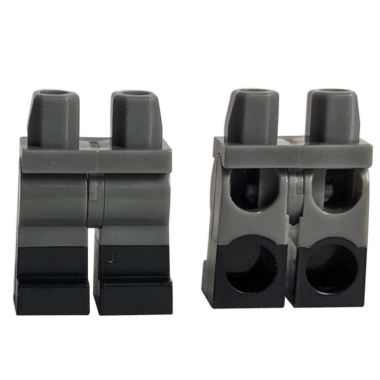 LEGO dual molded legs with black boots pattern, part 970c00pb0411