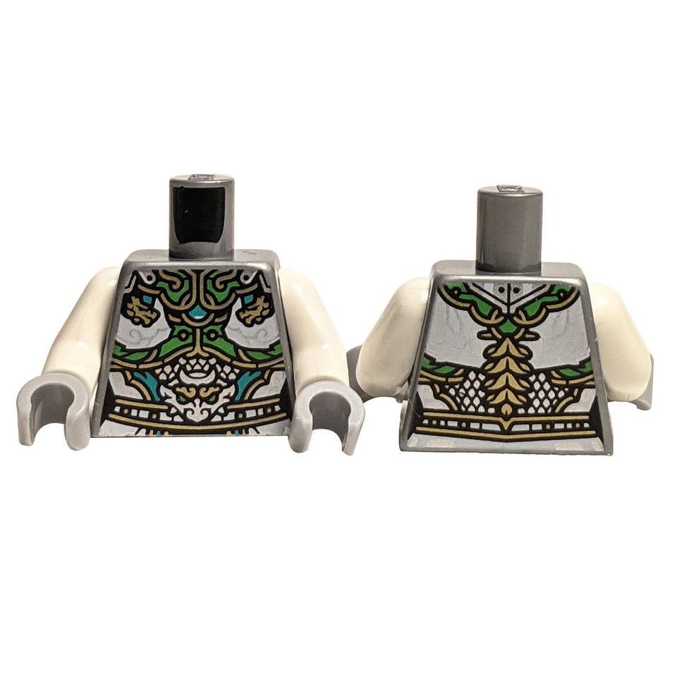 Torso cu armură ornamentată și accente verzi 