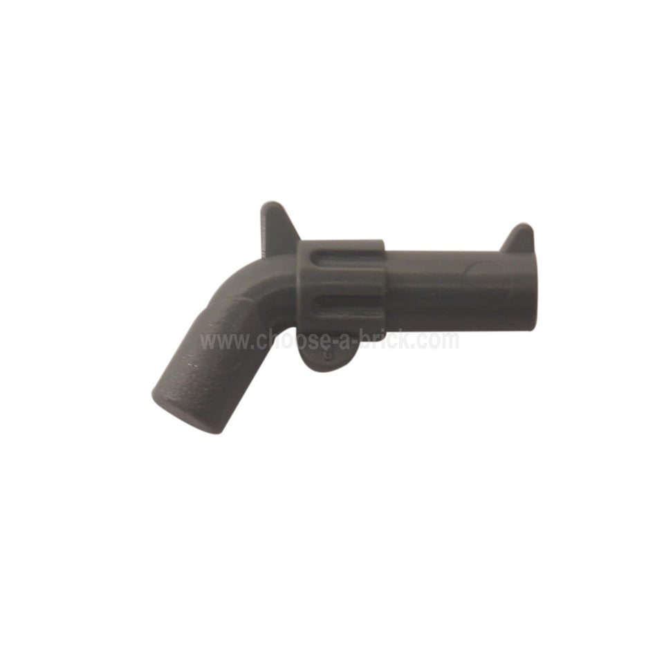 Minifigura, Arma Pistola, Revólver de Pistola - Cañón Grande y Mango Sólido 