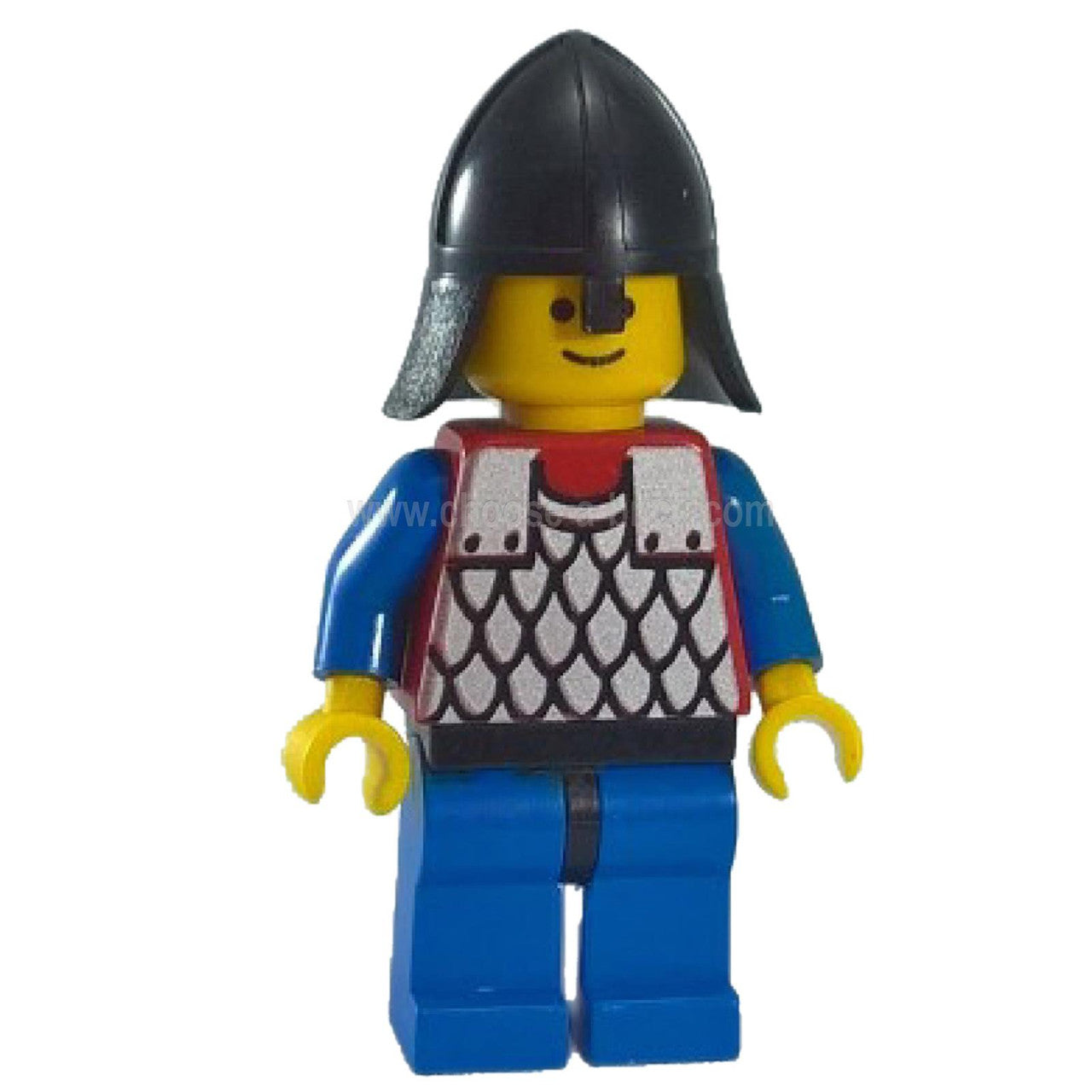 Scale Mail - Red with Blue Arms, Blue Legs with Black Hips, Black Neck-Protector