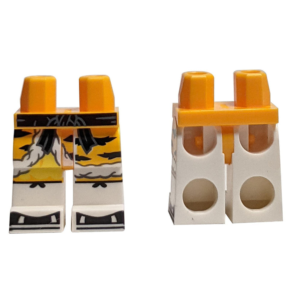 Piernas con estampado negro y amarillo 