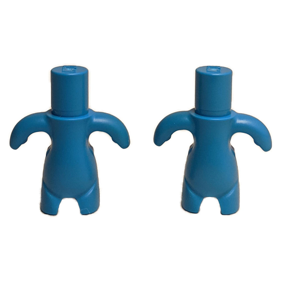 Dois corpos azuis LEGO Dreamzzz Dreamling, vista frontal.