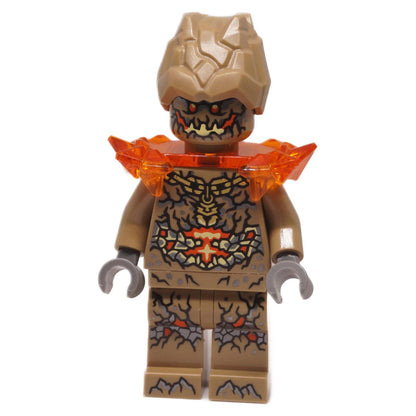 LEGO® NINJAGO® Earth Monster minifigure front view showing stone armor Dragons Rising S4