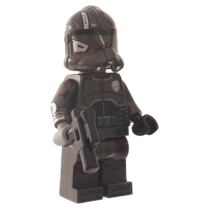 LEGO® Star Wars Echo minifigure from The Bad Batch with helmet and blaster accessory