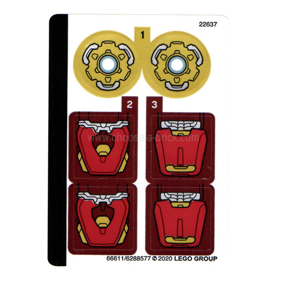 Foaie de autocolante pentru Set 76140