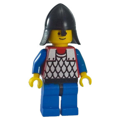 Scale Mail - Red with Blue Arms, Blue Legs with Black Hips, Black Neck-Protector