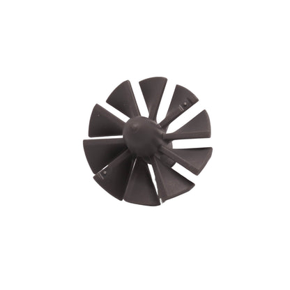Large LEGO engine center piece featuring a 10-blade turbine design for aircraft and industrial builds (Part x577) in dark bluish gray