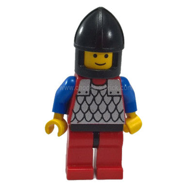 Scale Mail - Red with Red Arms, Red Legs with Black Hips, Black Chin-Guard