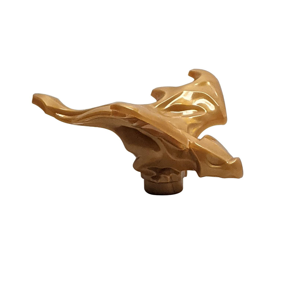 LEGO Baby Dragon 5502, pearl gold, spread wings, side view