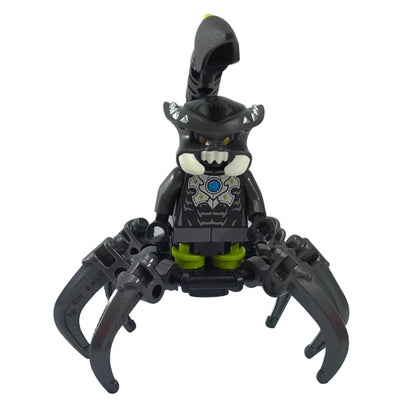 LEGO® Scutter-minihahmo Skorpioni-heimon mekaanisilla kynsijaloilla ja piikkitoukalla, Legends of Chima -setistä 70129.
